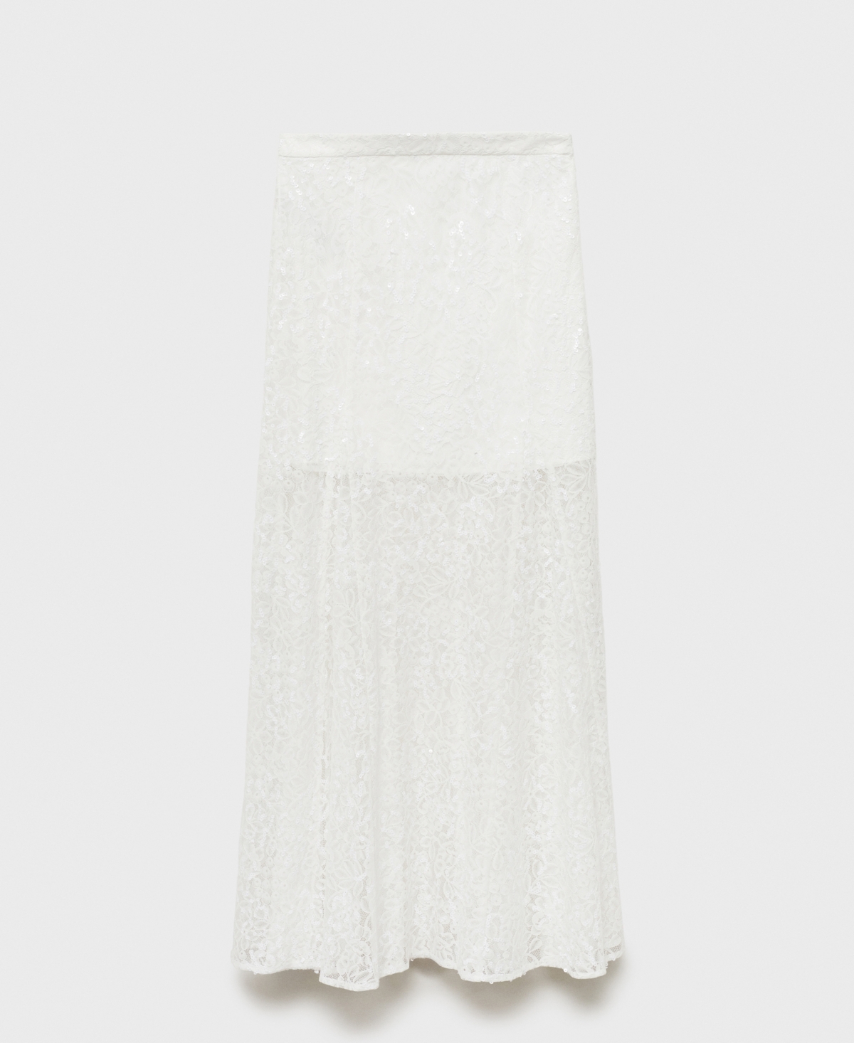 Mango Women's Long Lace Skirt