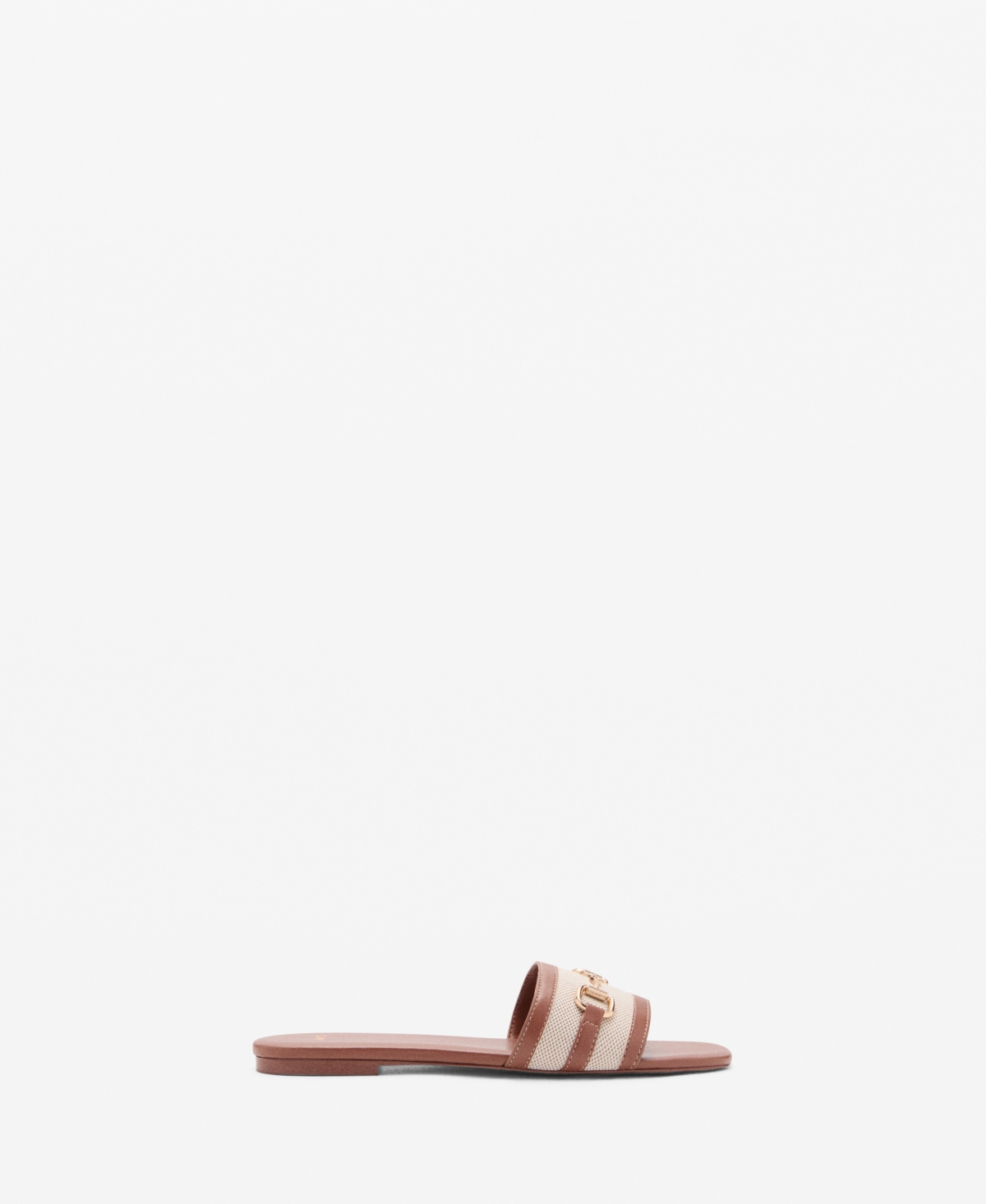 Mango Buckle Strap Sandal In Brown