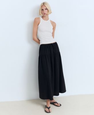 Women's Cotton Drawstring Skirt