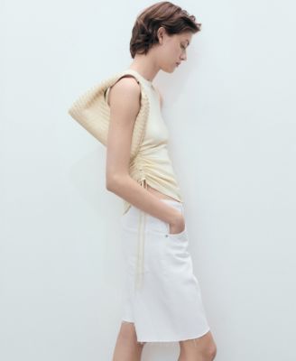 Women's Frayed Hem Denim Shorts