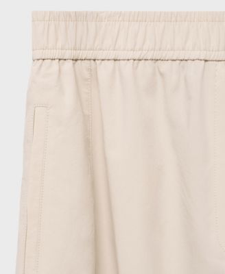 Women's Paper Bag Cotton Pants