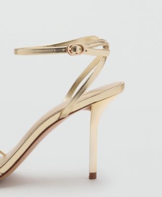 Women's Crossed Strap Heeled Sandals