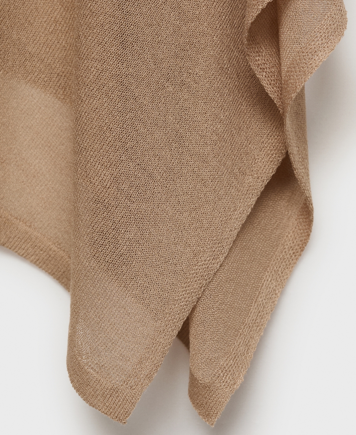 Mango Women's Asymmetrical Knit Cape