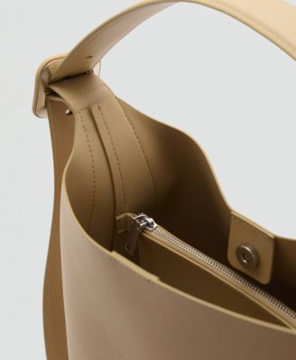 Women's Leather Effect Bucket Bag