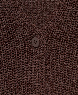 Women's Openwork Knitted Sweater Vest