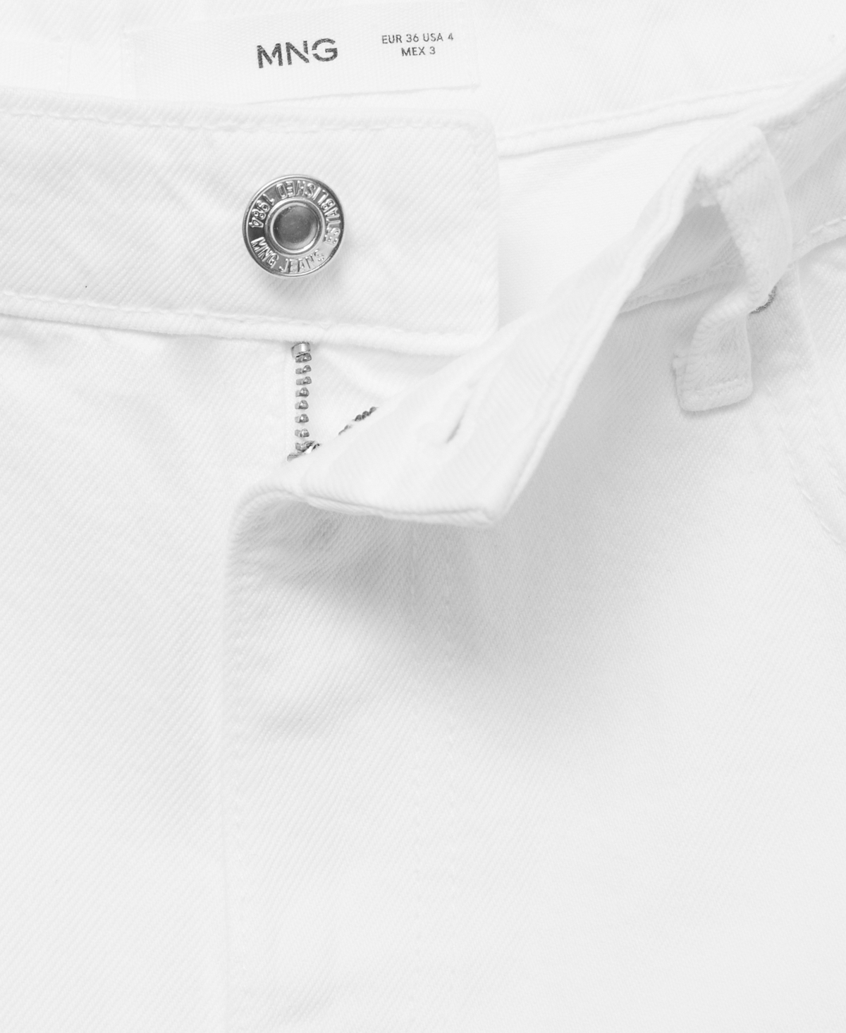 Mango Women's High-rise Denim Shorts In White
