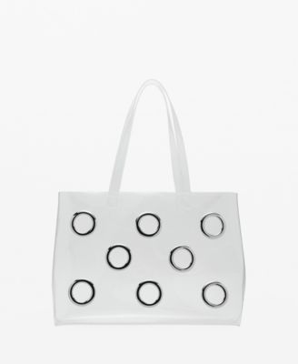 MANGO - Women's Transparent Tote Bag