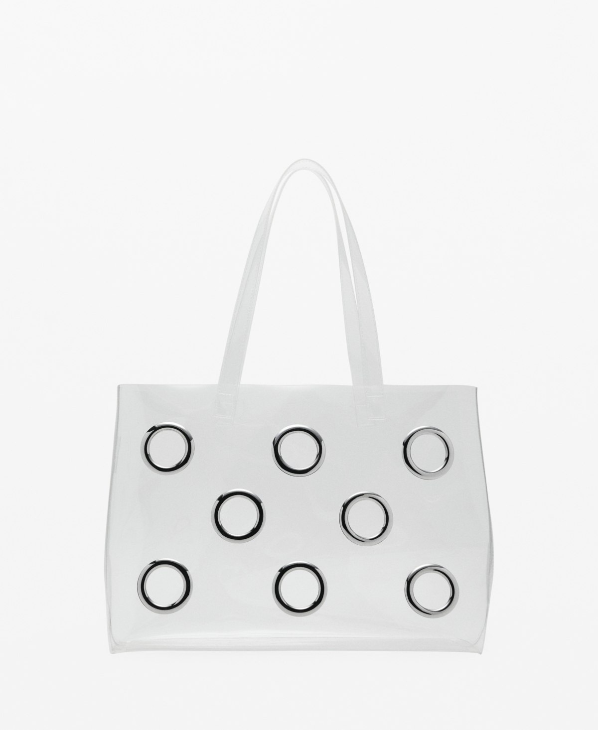 Women's Transparent Tote Bag - White
