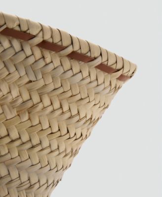 Women's Large Double-Handle Natural Fiber Basket Bag