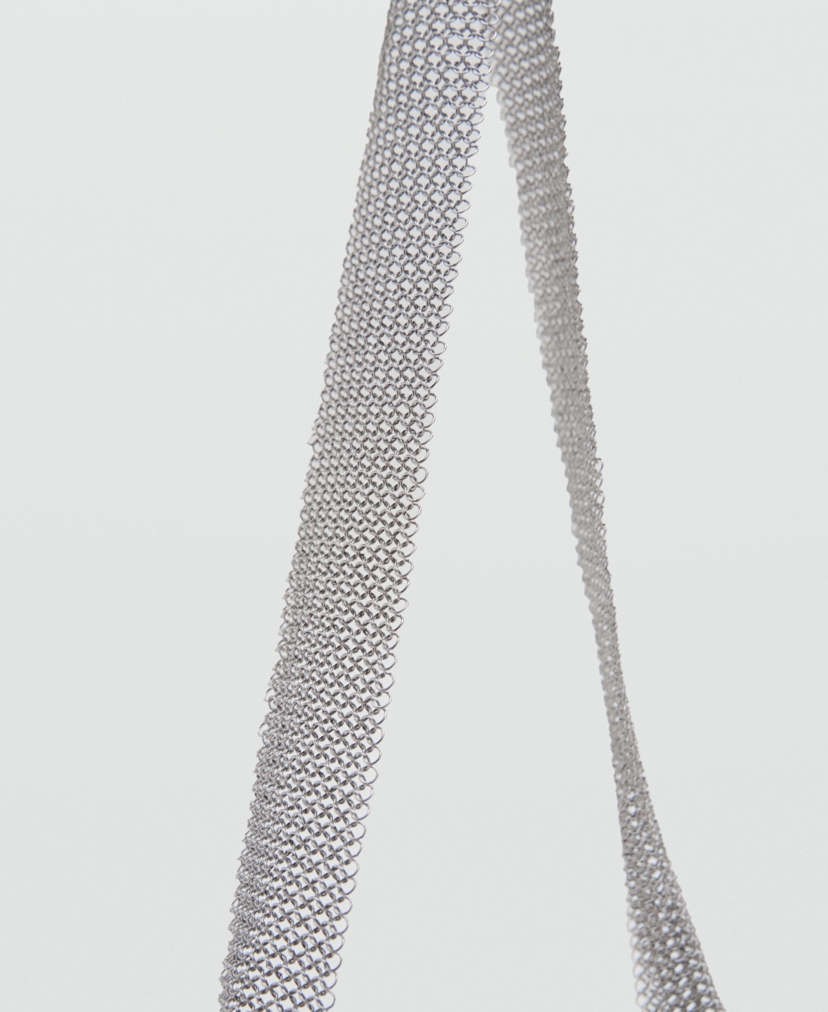Mango Women's Metal Mesh Shoulder Bag