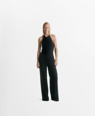 MANGO - Women's Halter Neck Jumpsuit