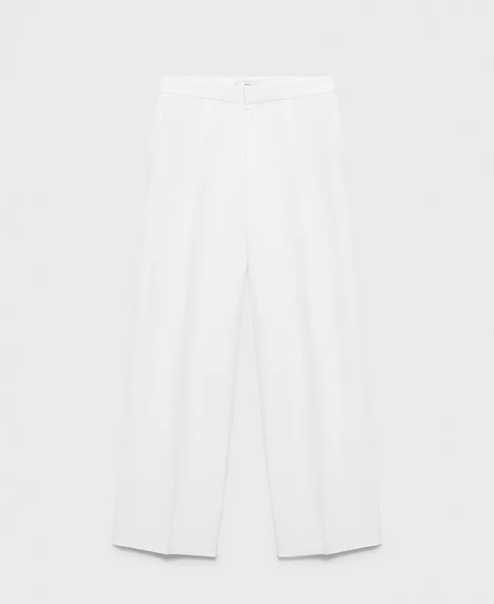 Women's Linen-Blend Pleated Pants - thumbnail 5