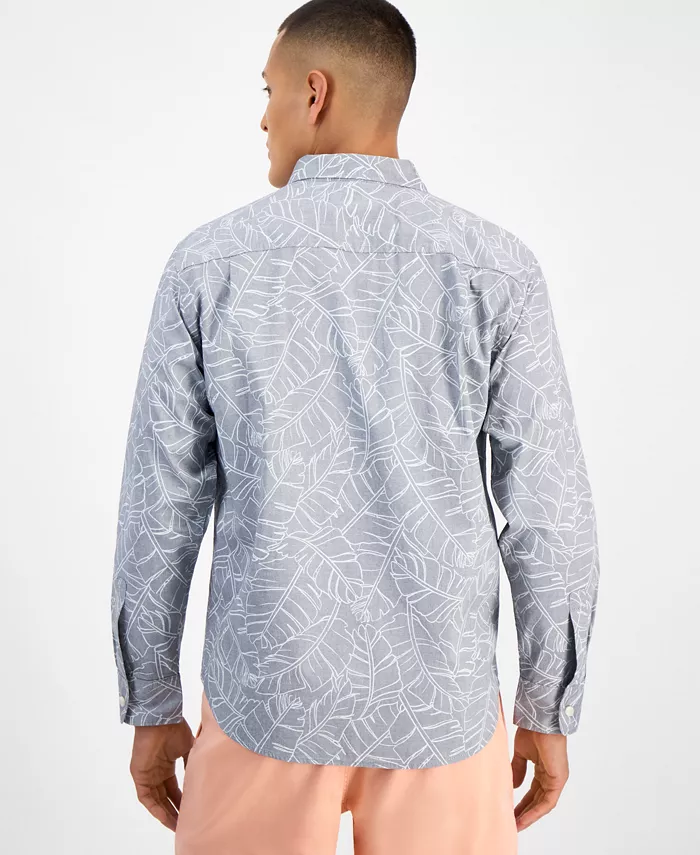 Men's Feather Skies Cotton Chambray Shirt - thumbnail 2