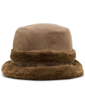 Reversible Faux Shearling Bucket Hat