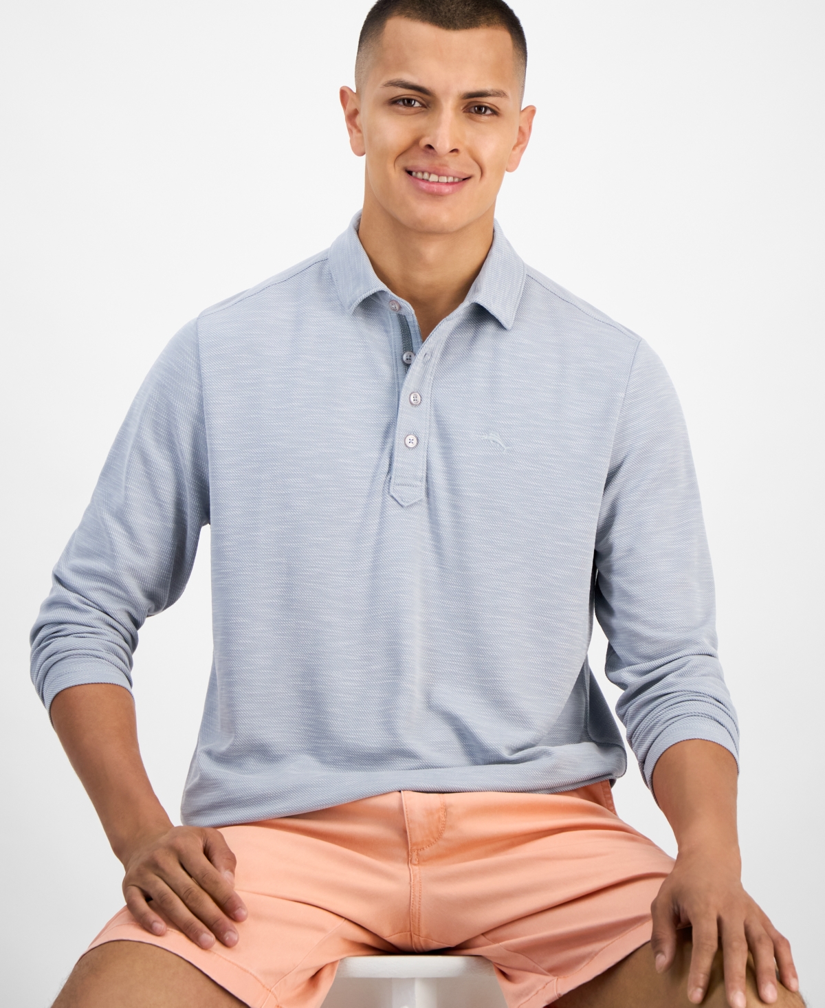 Tommy Bahama Men's Golden Sands Long-Sleeve Polo Shirt