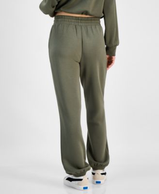 Juniors' Drawstring-Waist Scuba Jogger Pants