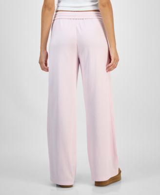 Juniors' Side-Striped Track Pants