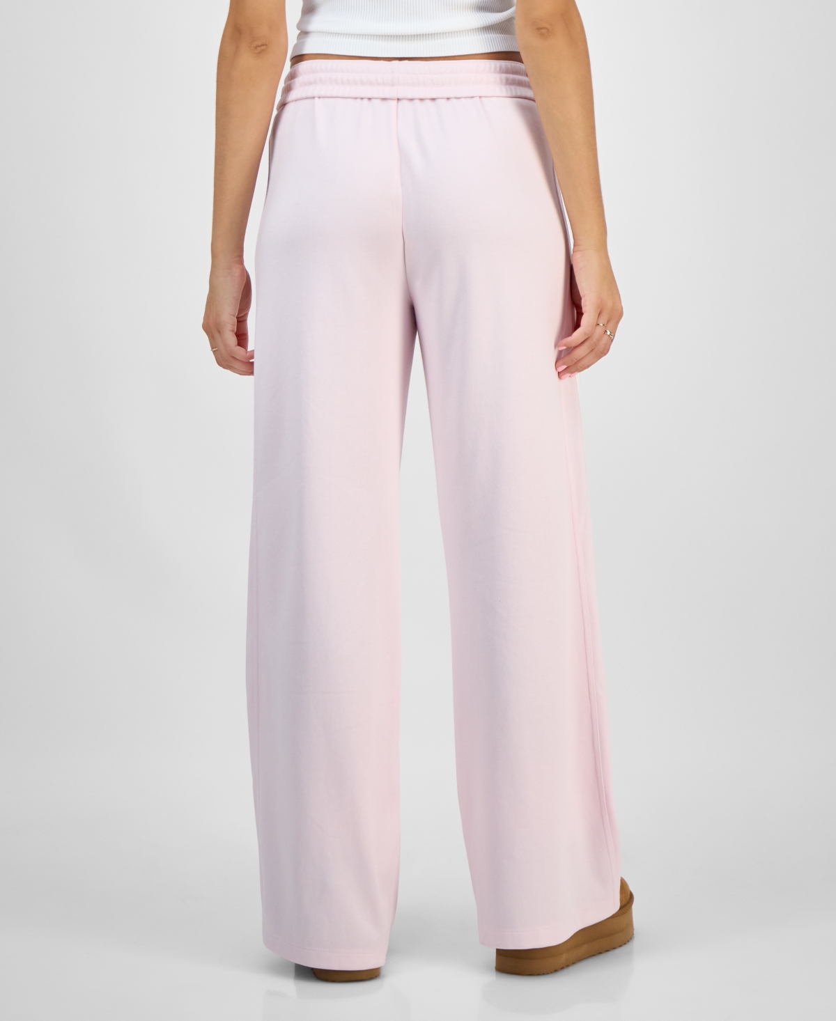 Celebrity Pink Juniors' Side-striped Track Pants In Pink
