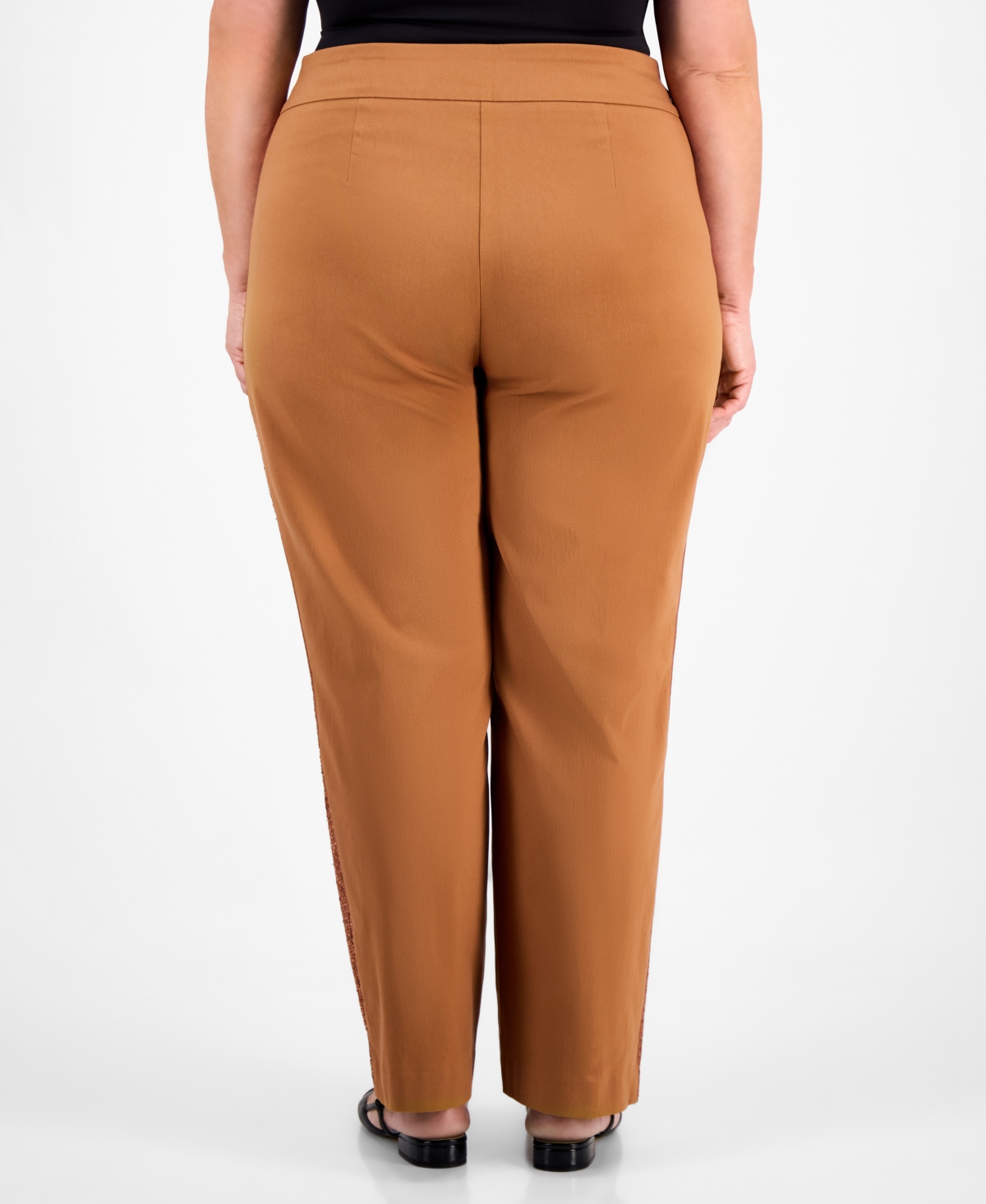 Jm Collection Plus Side-Sequin Cambridge Pants, Macy's Exclusive