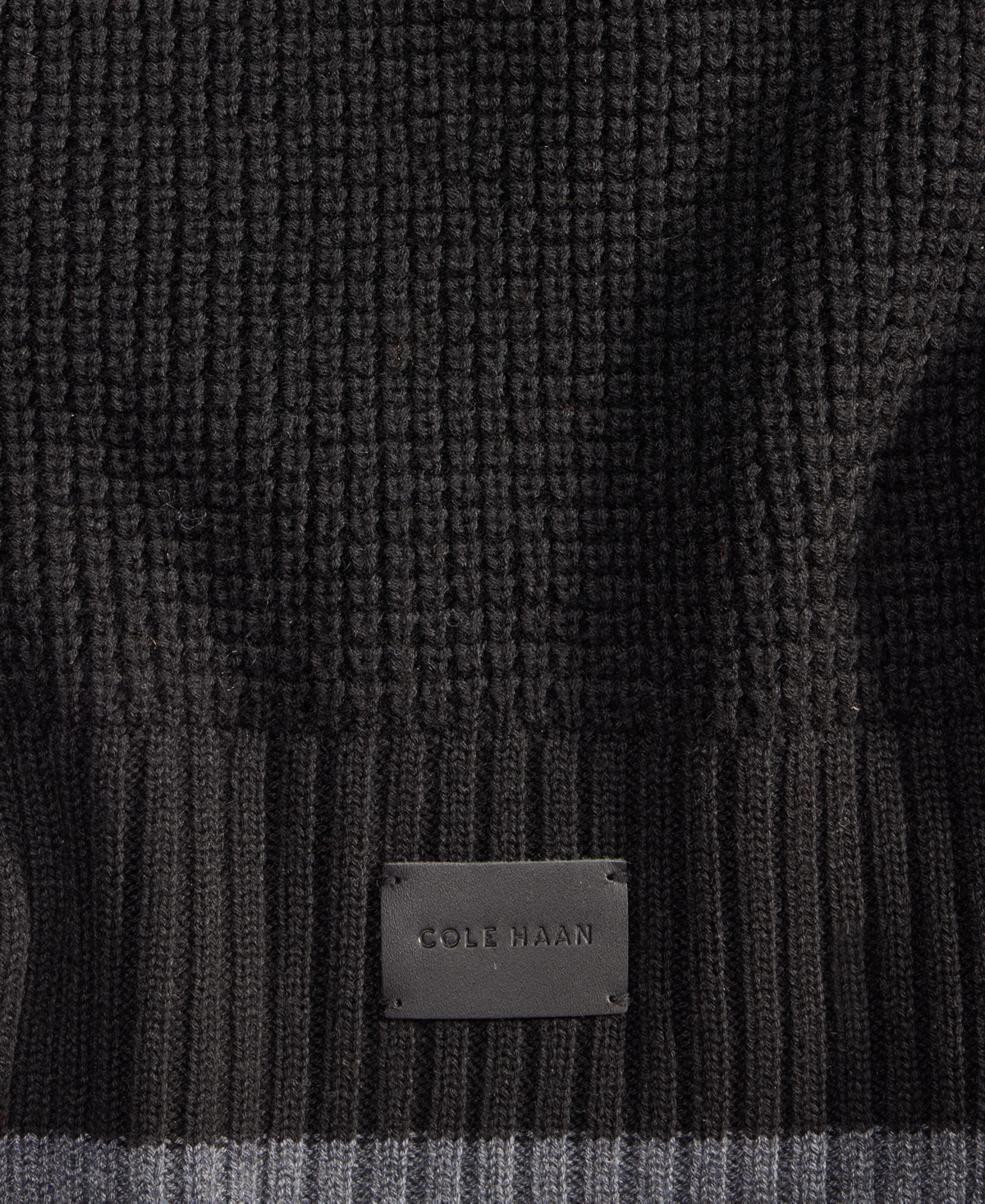 Cole Haan Men's Waffle-Knit Scarf