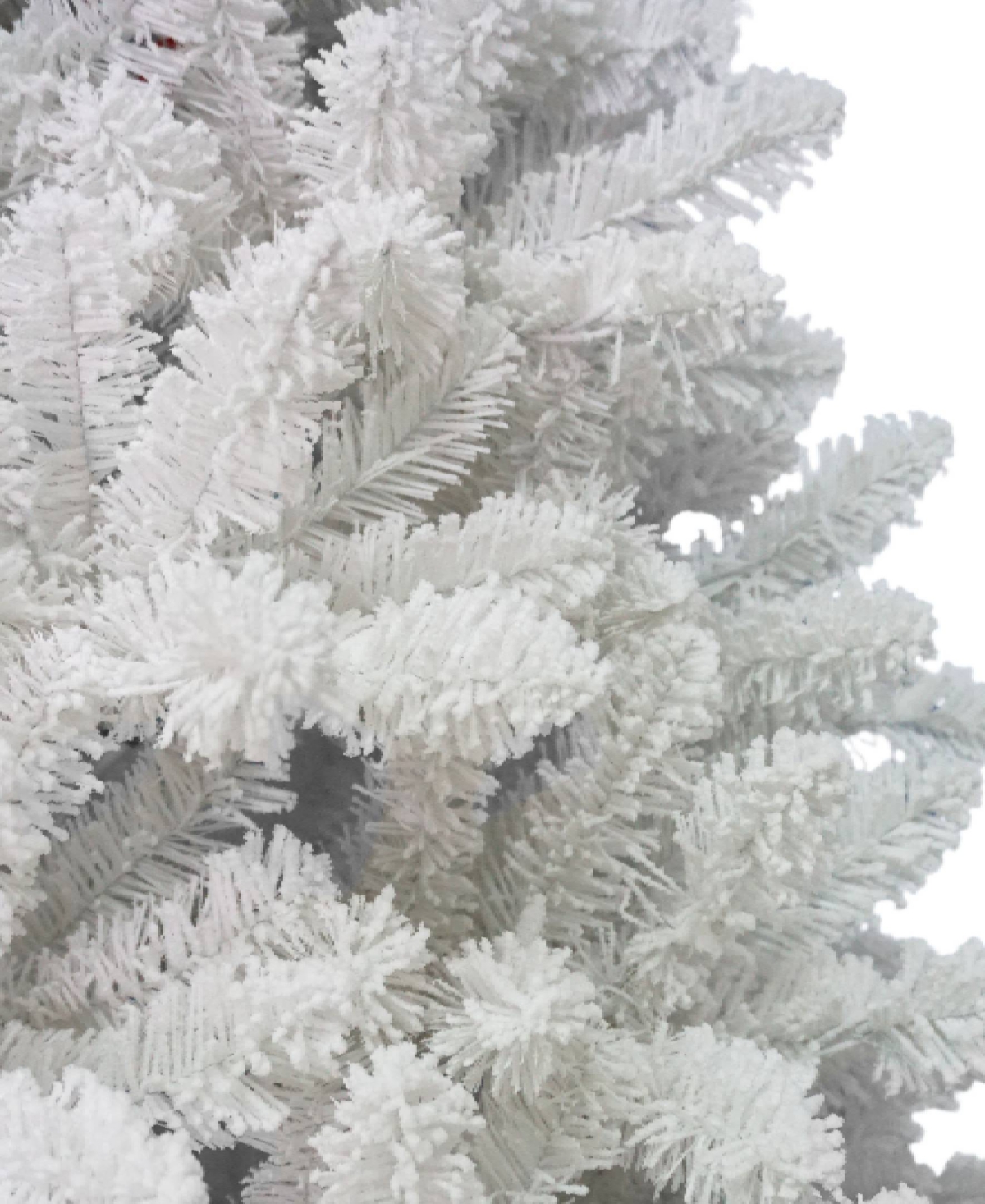 Puleo 7.5 Ft. Pre-lit Flocked Bennington Fir Artificial Christmas Tree In White