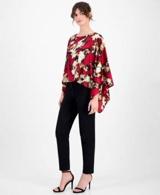 Women's Boat-Neck Dolman-Sleeve Top