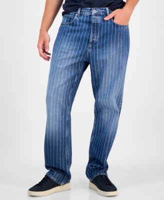 Men's Nate Faded Stripe Cotton Jeans