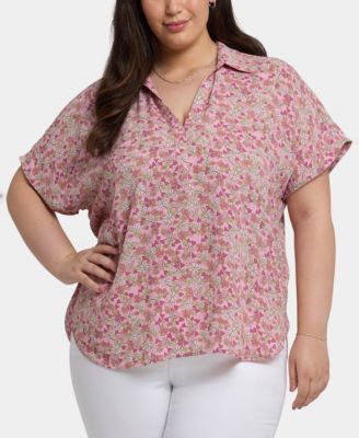 Plus Size Becky Short Sleeve Pullover Top