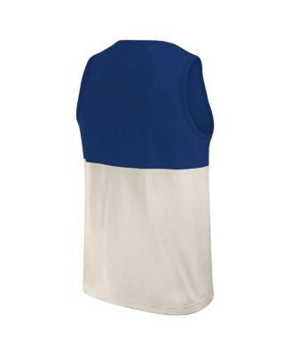 Darius Rucker Collection by Men's Royal/Cream Chicago Cubs Color Block Tank Top