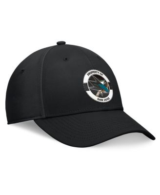 Men's Black San Jose Sharks Authentic Pro Training Camp Flex Hat