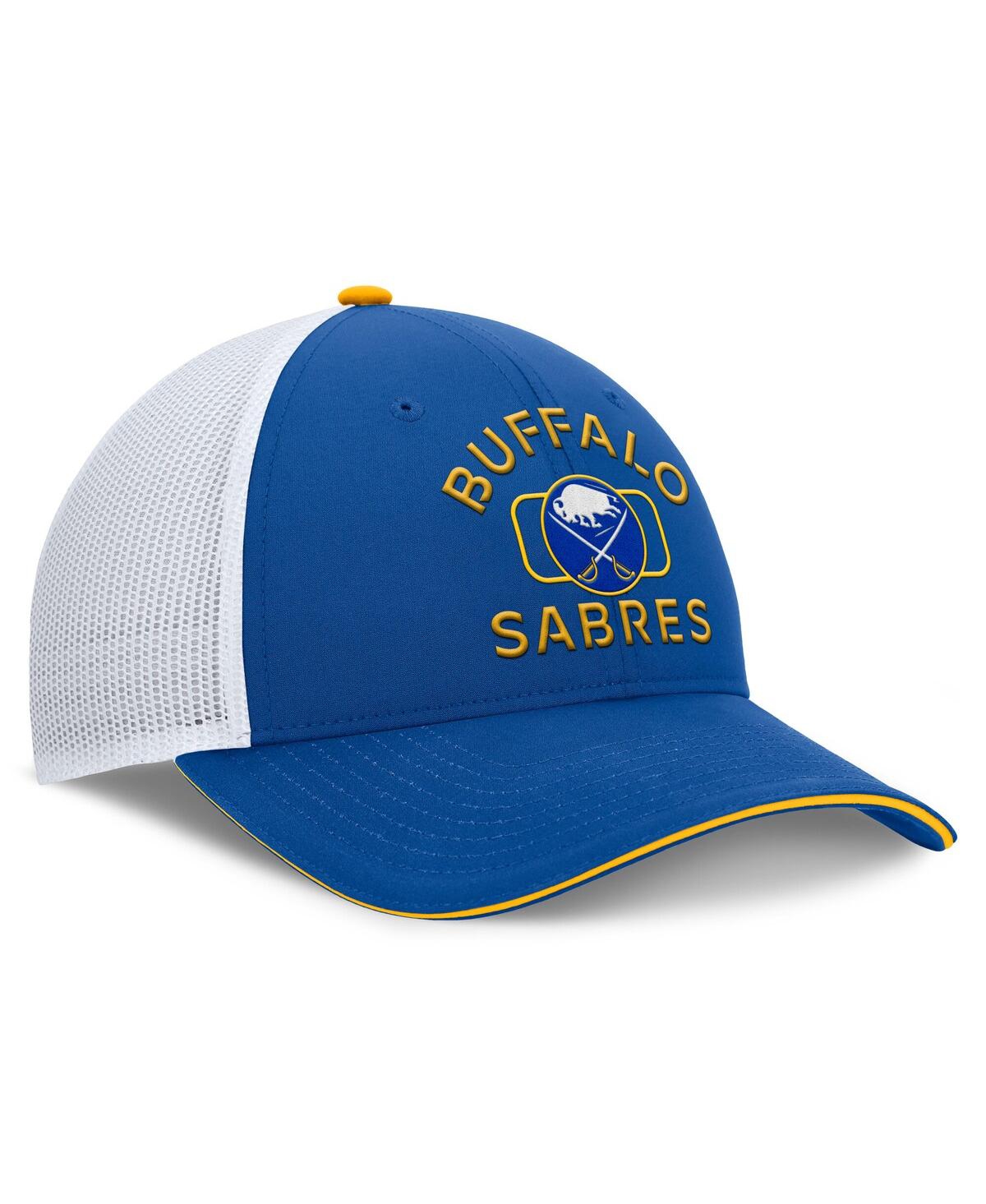 Fanatics Men's Royal/white Buffalo Sabres Authentic Pro Rink Trucker Hat In Multi