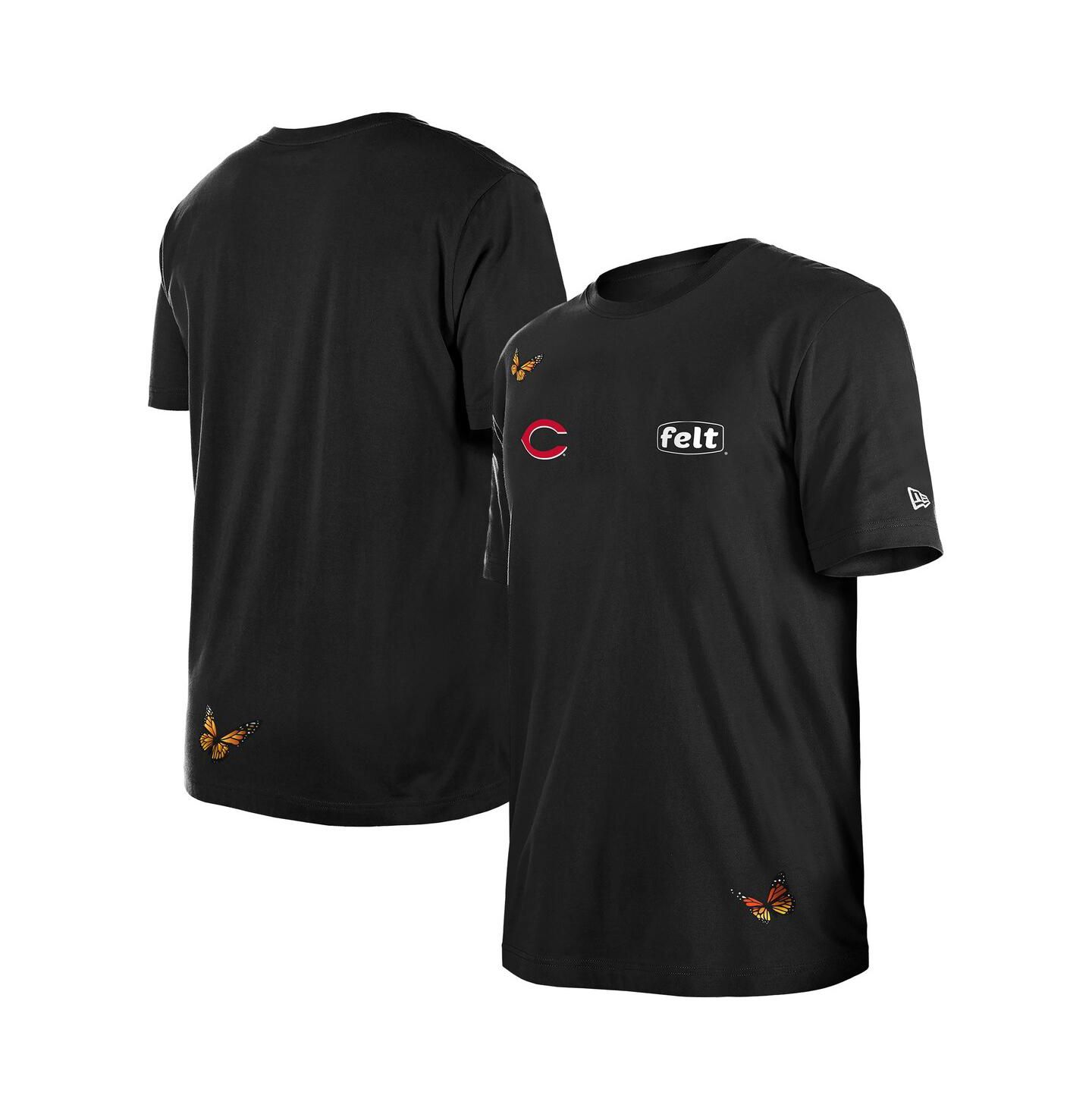 Мужская футболка New Era x Felt Black Cincinnati Reds — фото 1