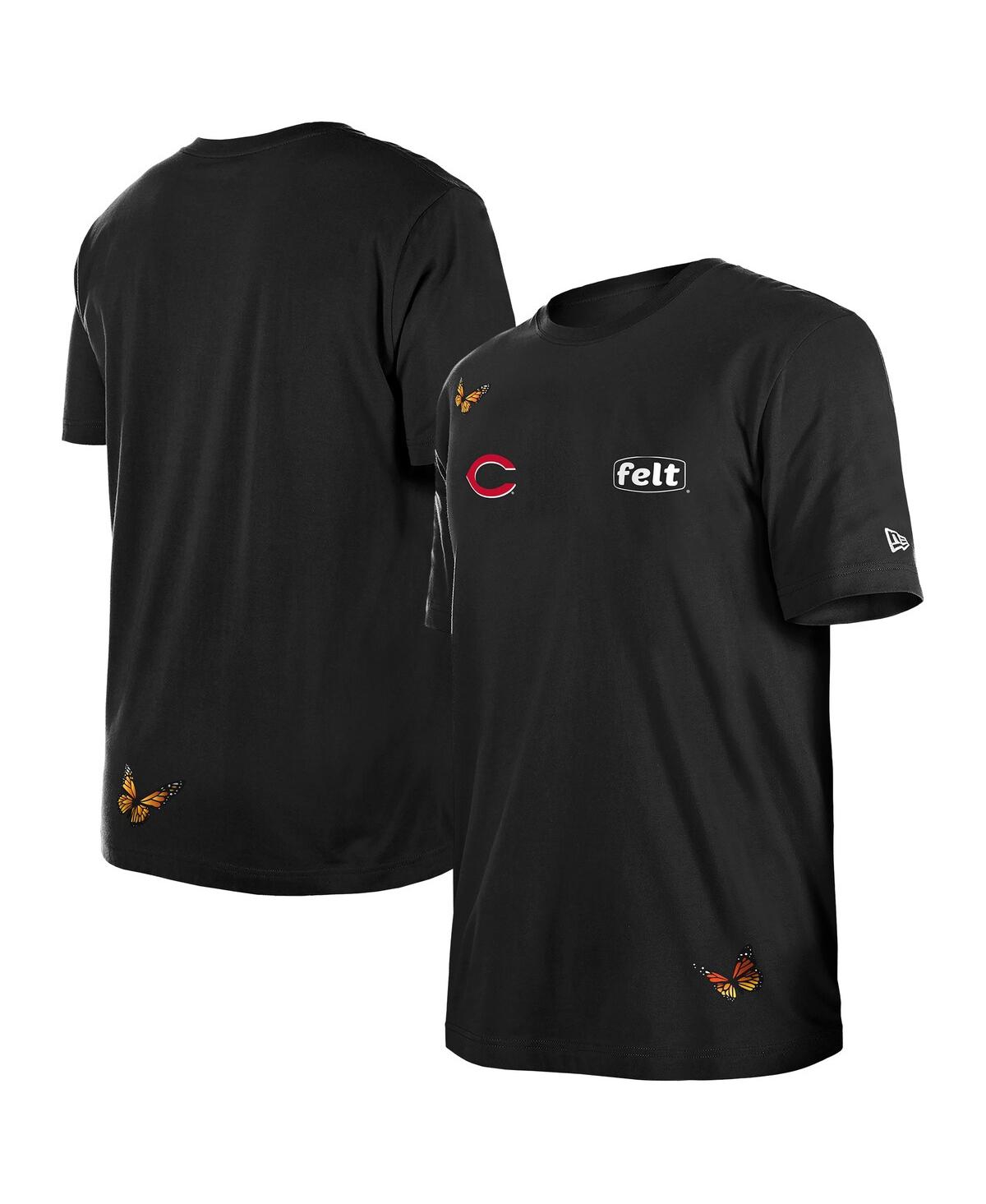 x Felt Men's Black Cincinnati Reds T-Shirt - Black