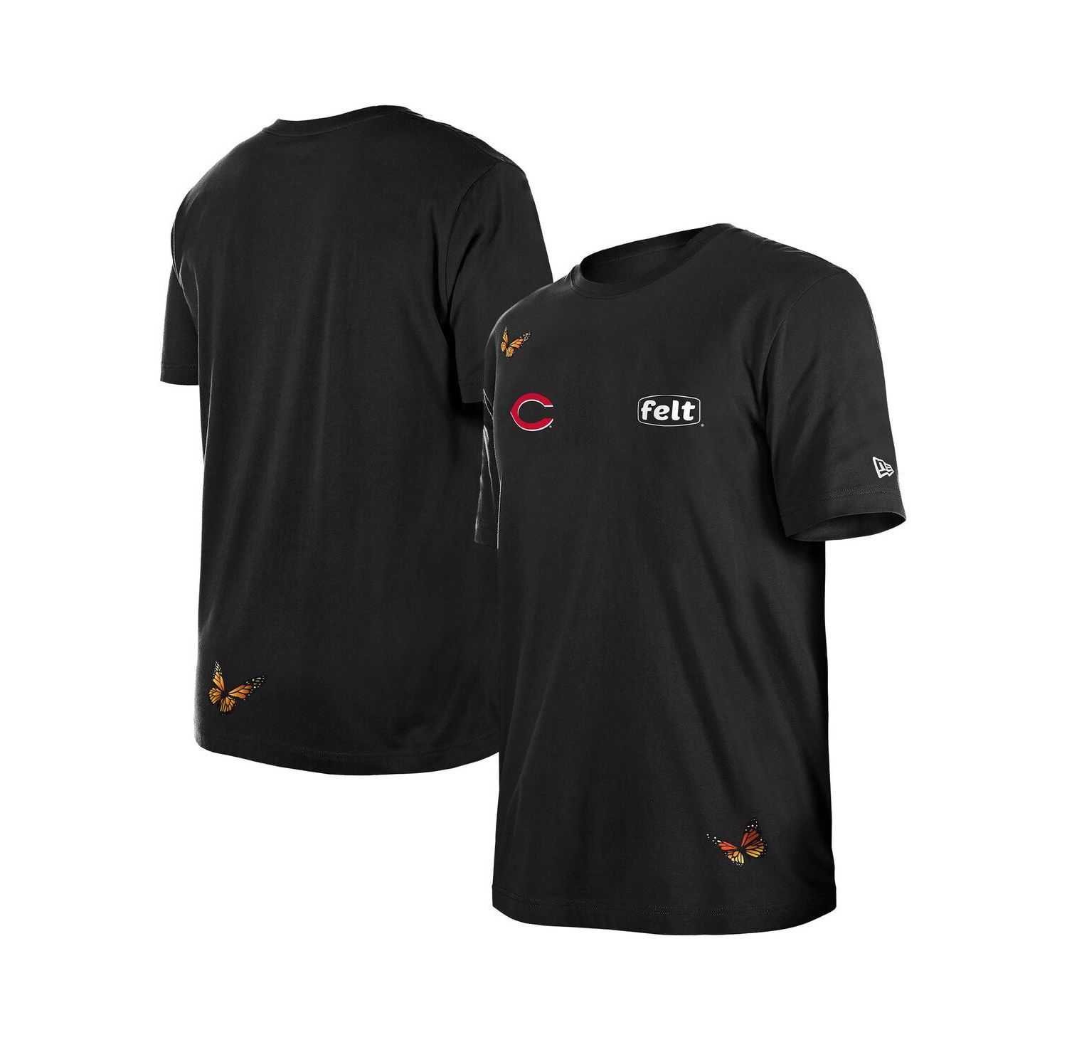 x Felt Men's Black Cincinnati Reds T-Shirt