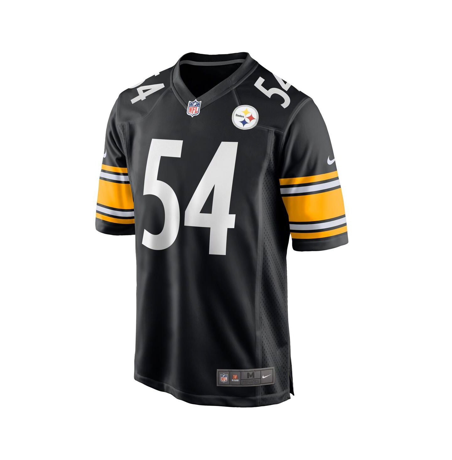 Мужской топ Nike Zach Frazier Black Pittsburgh Steelers Game Jersey — фото 2