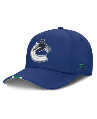Men's Blue Vancouver Canucks 2025 NHL Draft Authentic Pro On-Stage Podium A-Frame Adjustable Hat