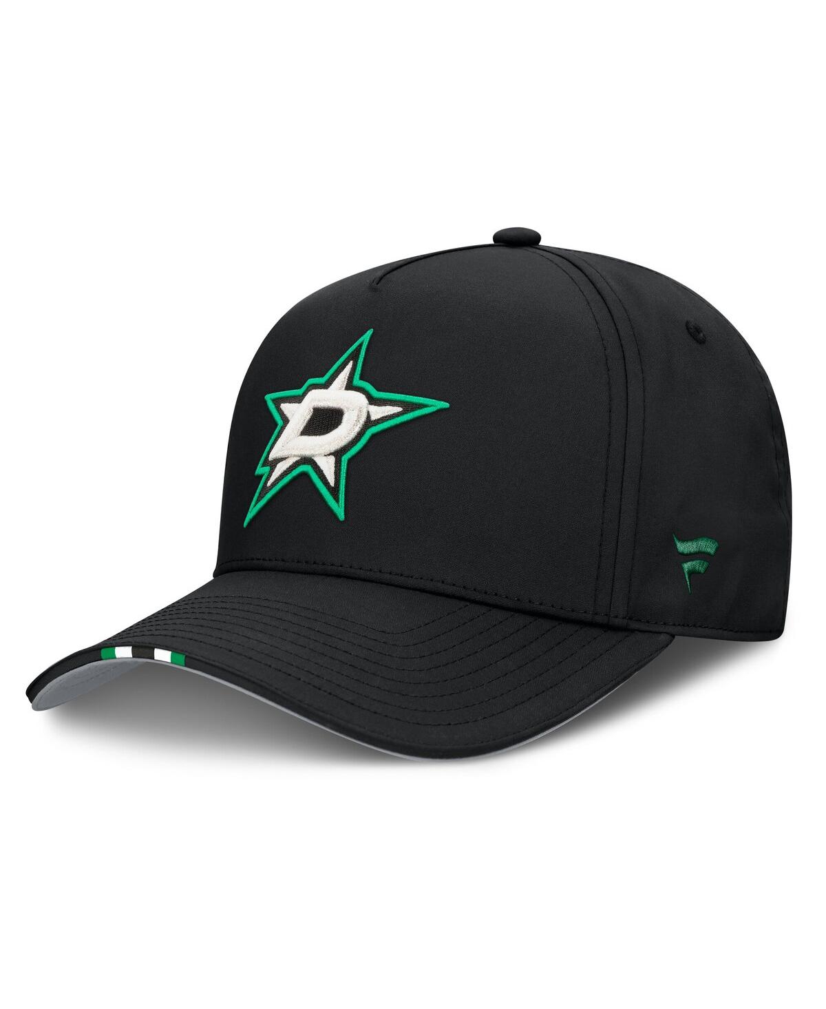 Fanatics Men's Black Dallas Stars 2025 Nhl Draft Authentic Pro On-stage Podium A-frame Adjustable Hat In Black