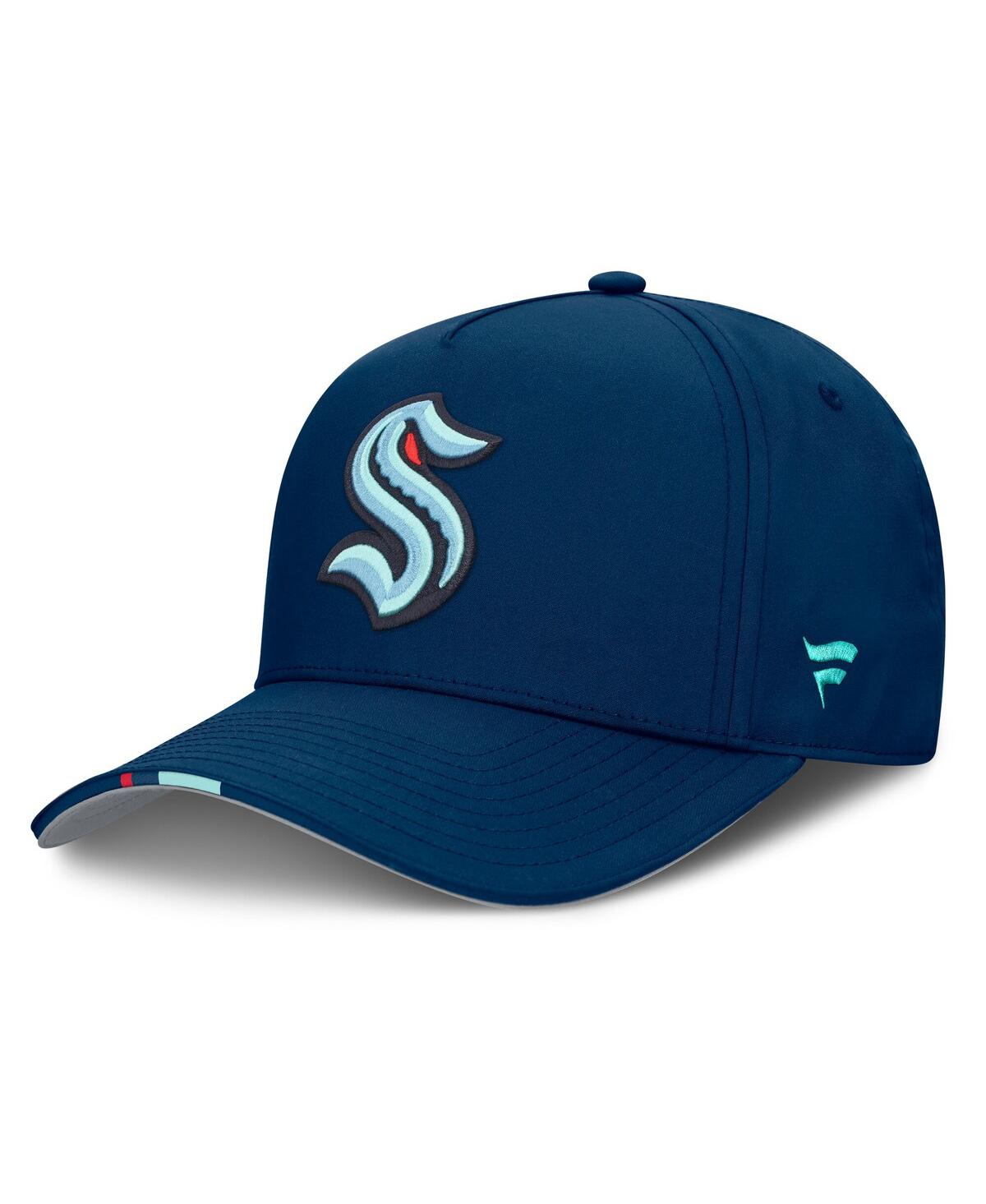 Fanatics Men's Navy Seattle Kraken 2025 Nhl Draft Authentic Pro On-stage Podium A-frame Adjustable Hat In Blue