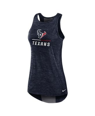 Women's Navy Houston Texans High Neck Performance Tank Top