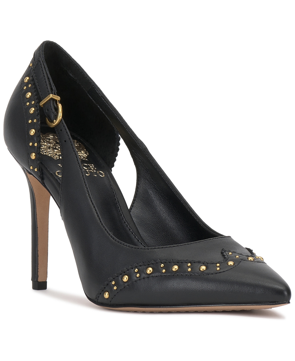 Vince Camuto Women's Hally Studded Pointed-toe Pumps In Black