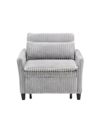 Grey Small Space Sofa Bed with Pillow