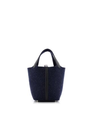 Pre-Owned Hermes PM Picotin Lock Bag Felt with Leather