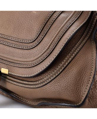 Small Marcie Satchel Leather