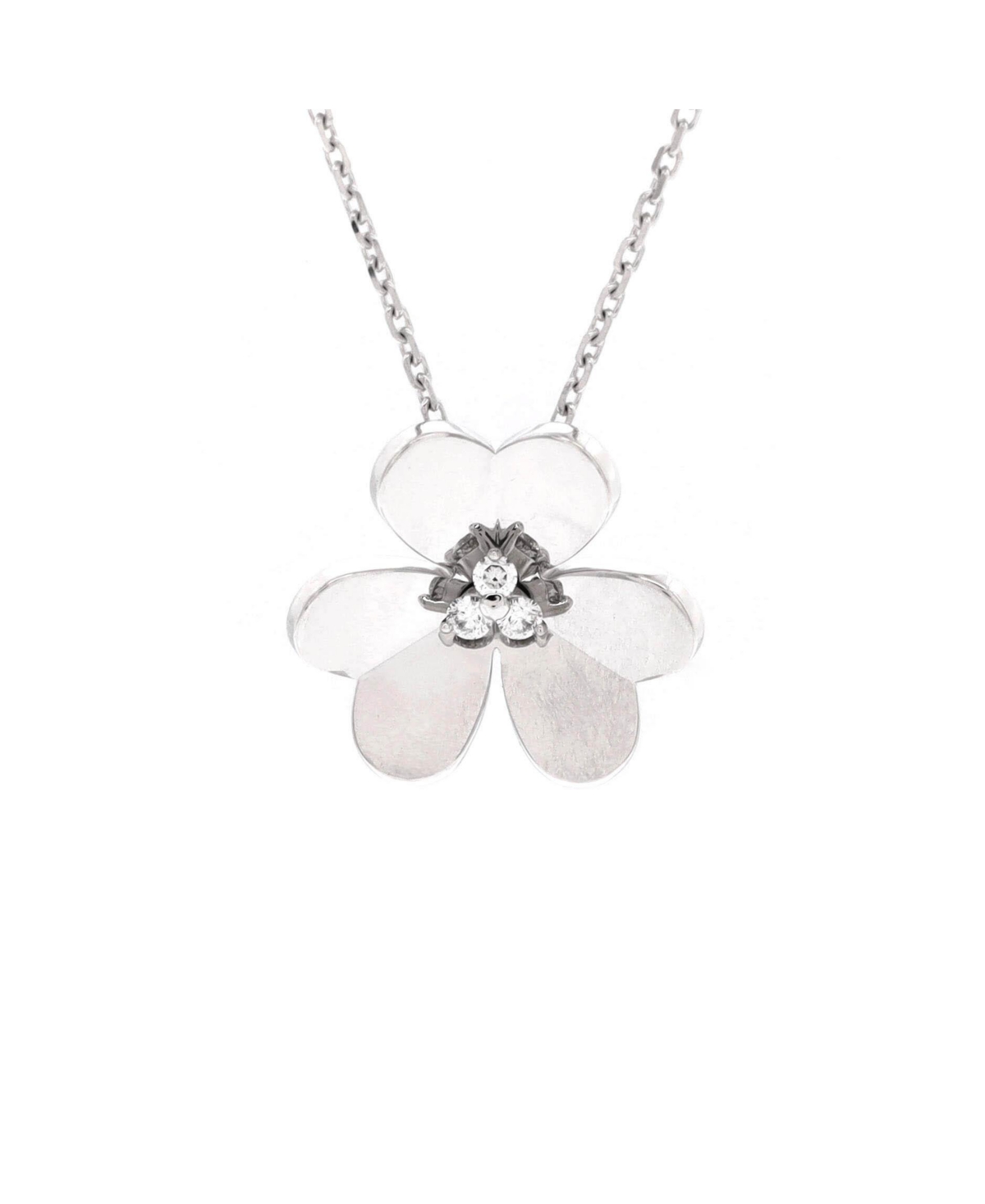 Frivole Pendant Necklace - 18k white gold
