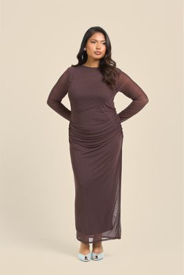Women's Elegant Mesh Maxi Dress
