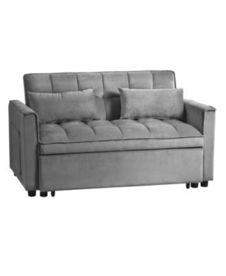 Convertible Sleeper Sofa Bed - Dark Grey