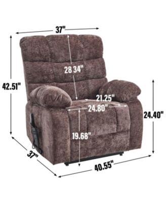 Lift Recliner Heat Massage Dual Motor