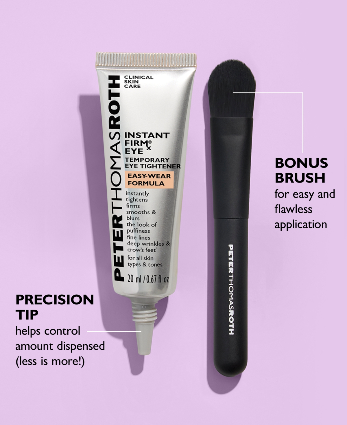Peter Thomas Roth Instant Firmx Eye Temporary Eye Tightener Easy-wear Formula, 20 ml In Transparent