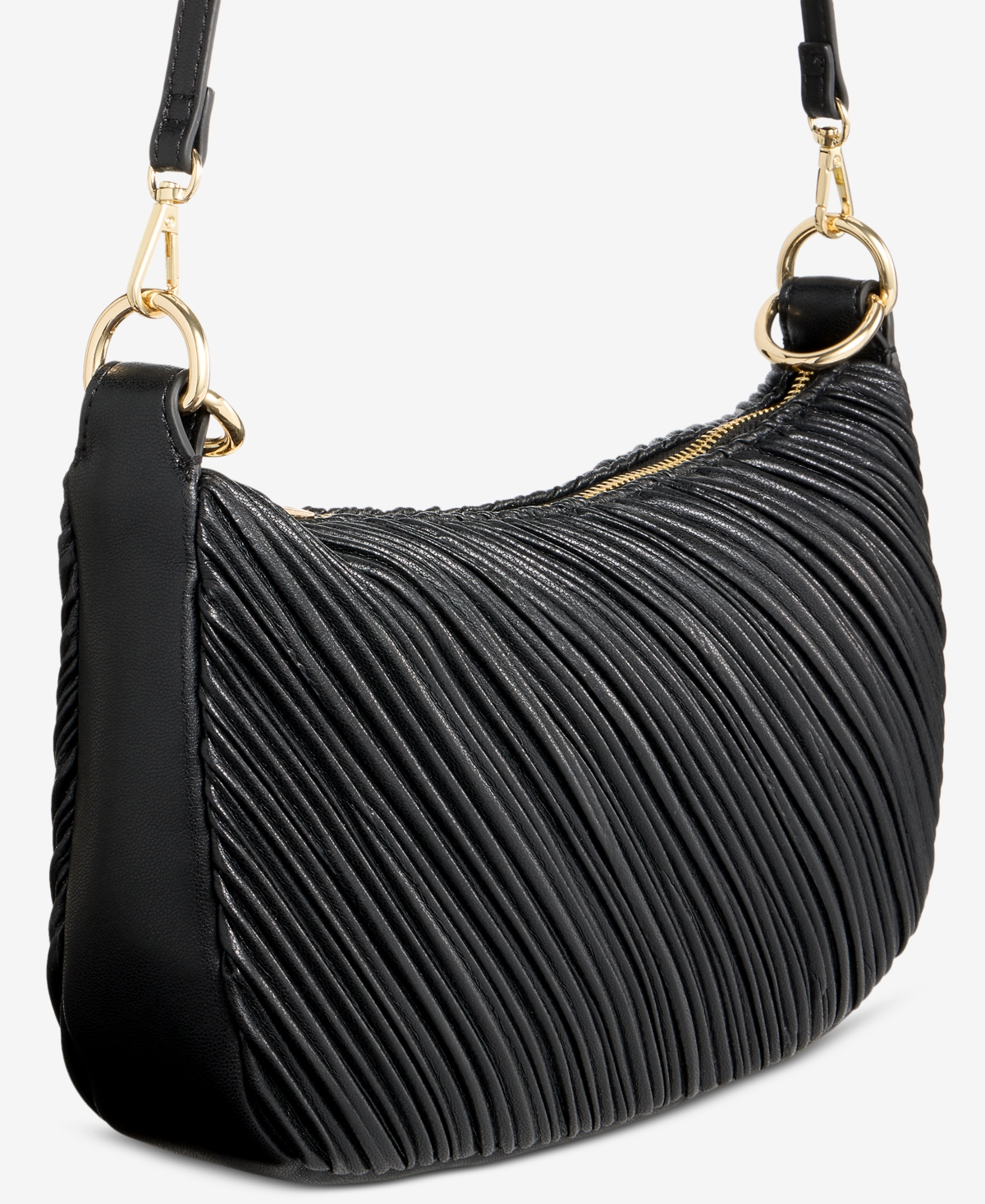 Inc International Concepts Small Donniee Bangle Crossbody Bag, Macy's Exclusive In Black