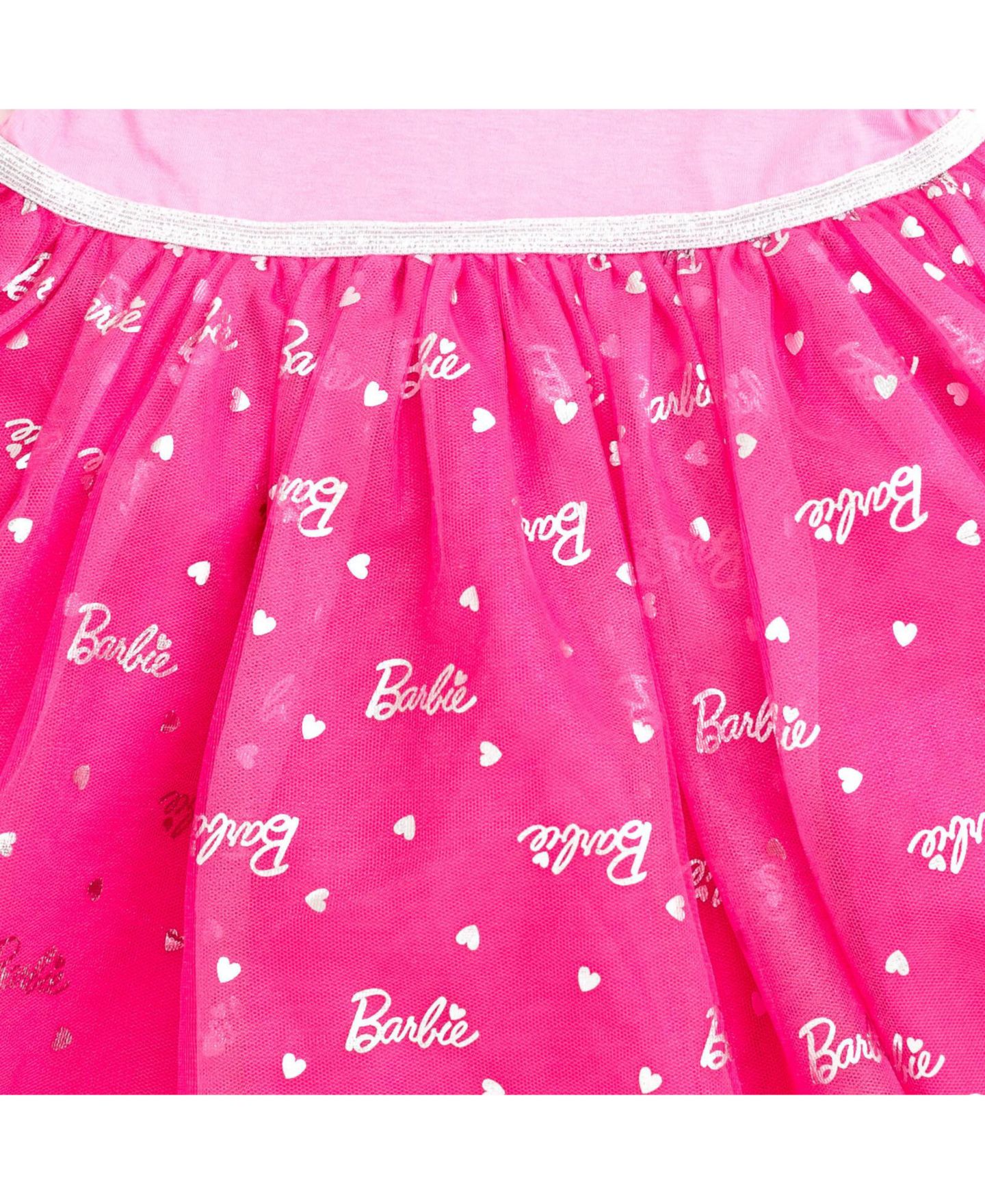 Платье Barbie Tulle Dress to для девочек, цвет: Розовый — фото 5